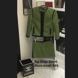 Top Shop tweed suit